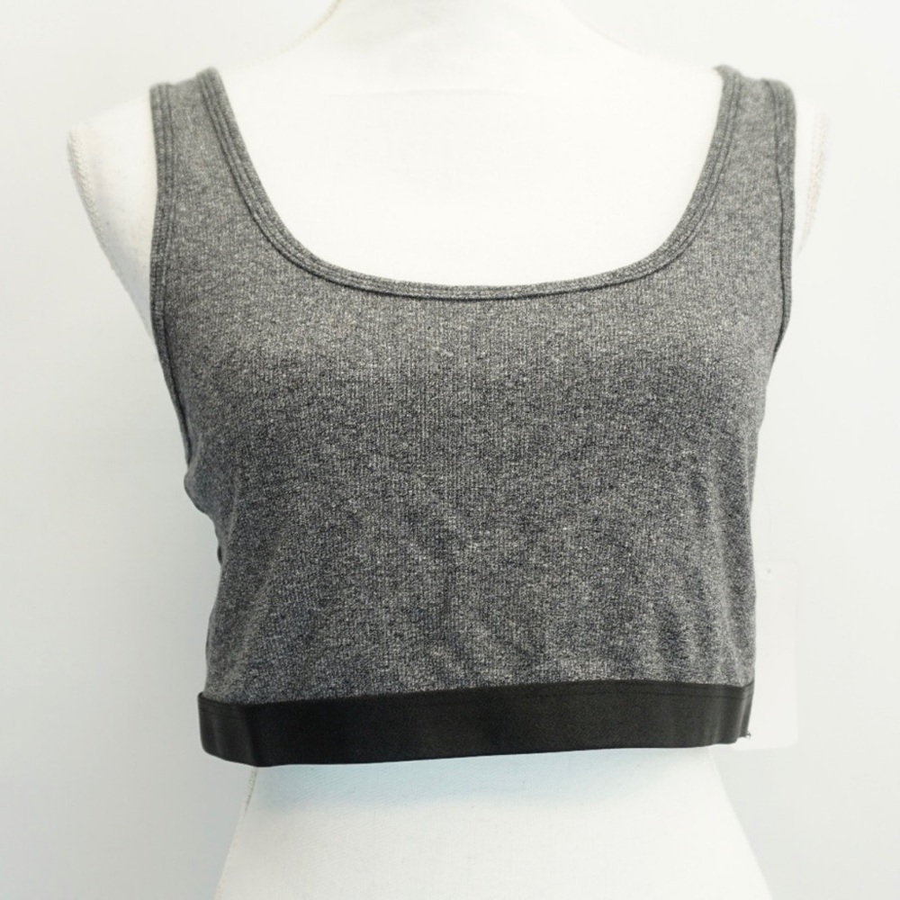 Splendid Studio Ribbed Front Mesh Back Sports Bra